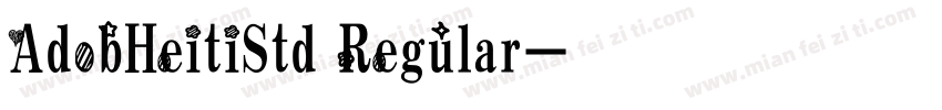 AdobHeitiStd Regular字体转换